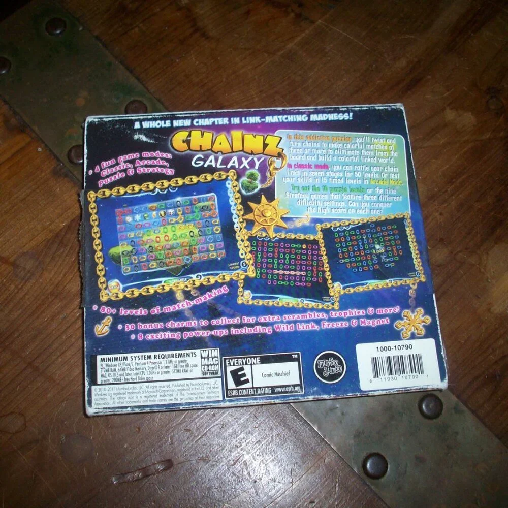 Chainz Galaxy PC/Mac CD puzzle game, Sealed